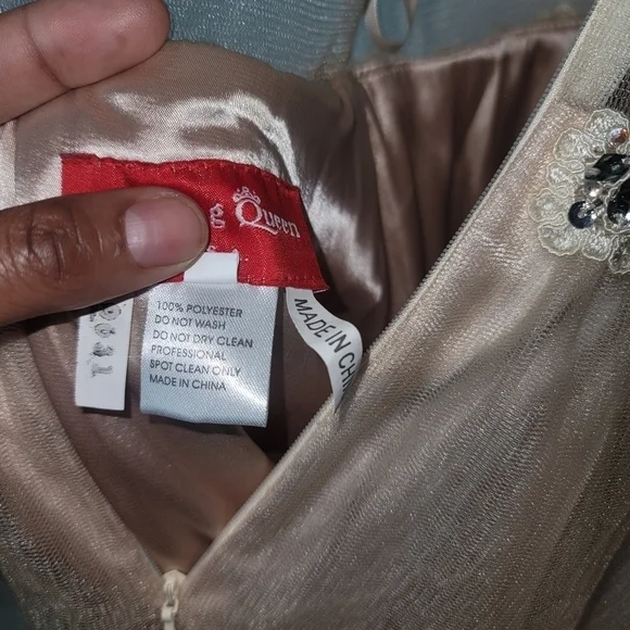 Dancing Queen Whimsical Romantic Lace & Tulle Embroidered Dress Size XS - Picture 10 of 12